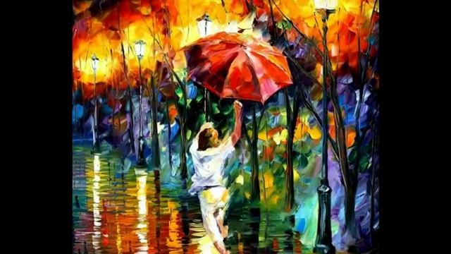 Девочка-осень.[Art by Leonid Afremov]