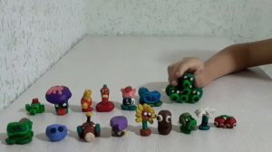 ОБЗОР ФИГУРОК ИЗ ПЛАСТИЛИНА ИЗ ИГРЫ "РАСТЕНИЯ ПРОТИВ ЗОМБИ"