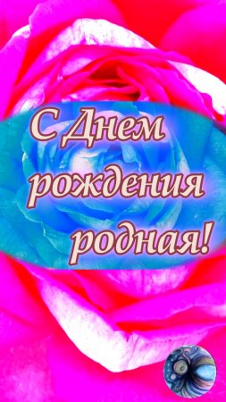 С Днем Рождения тебя родная! От души я поздравляю!