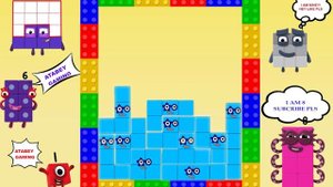 Tetris with Numberblock  Tetris Block Five Animation 2021