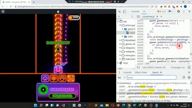 Neon Blaster hack score, TELEGRAM hack game (Read description!!!)