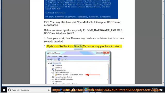 Fix NMI_HARDWARE_FAILURE BSOD on Windows 10/8/7
