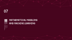 PIERE 2022 Section Mathematical modeling and machine learning Part 2