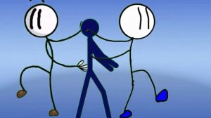 2-Генри стикмана и 1-синий Стикман Танец про (Отвлекание)