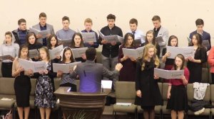 Молодёжный хор Псалом «Небеса - дом родной, и отчизна моя» Церковь «Путь Истины» Март, 2019