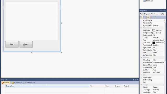 Visual Basic Tutorial: A Button To Clear Text смотреть онлайн