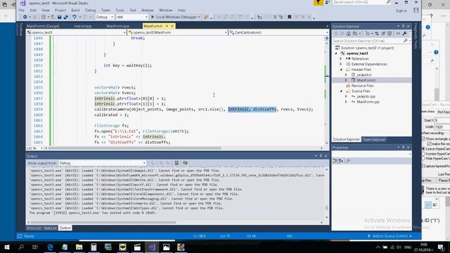 OpenCV день 11. Калибровка камеры.