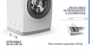 Suport metalic cu roti Meliconi Base Wash PRO