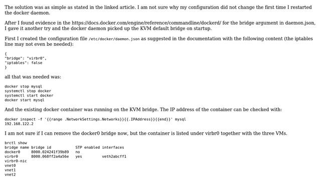 DevOps & SysAdmins: Networking between KVM VM and docker container on same host (3 Solutions!!) смотреть онлайн