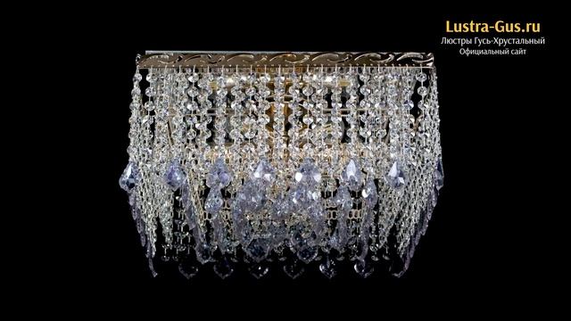 Хрустальная люстра «Квадрат Гамма Дубик цветная» - Гусь-Хрустальный завод