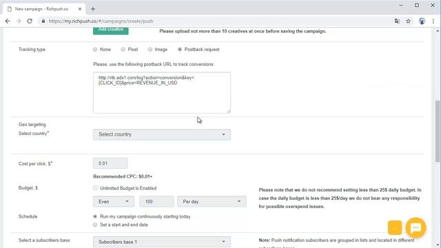 4.2 Web-push campaign setup: step-by-step tutorial - RichPush Traffic Guide смотреть онлайн