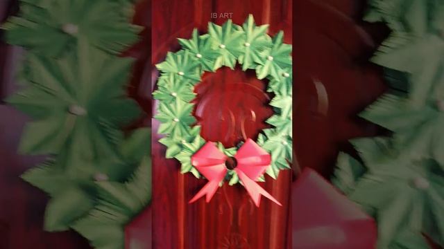 A Christmas wreath is a circular garland