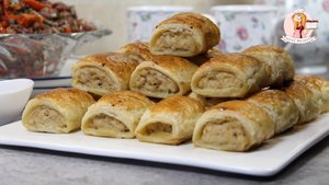 Завернула и готово! СЛОЕНЫЕ РУЛЕТИКИ с КУРИЦЕЙ - Отличный рецепт тем, кто не любит возиться с тестом