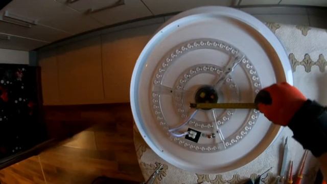 УСТАНОВКА СВЕТИЛЬНИКА С ПЛАСТИКОВЫМ ПЛАФОНОМ И LED-МОДУЛЬ 72 w (COHEKC)