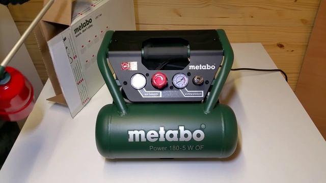 Metabo Power 180-5 W OF + LPZ 7 Set│ Compresseur 5L compact │ 5L compact air compressor смотреть онлайн