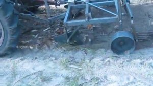 Картофелекопалка грохотная вибрационнaя Картоплекопалка на два ряда двухрядная испитание