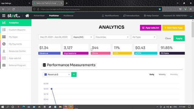 how to connect start.io app id on admin panel смотреть онлайн