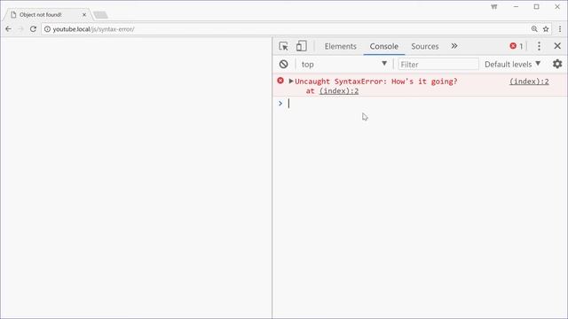Creating your own custom Syntax Errors in Javascript! (SyntaxError)