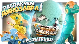 Яйцо динозавра ! Игрушка сюрприз! Распаковка и обзор. #сюрприз #динозавр #конструктор