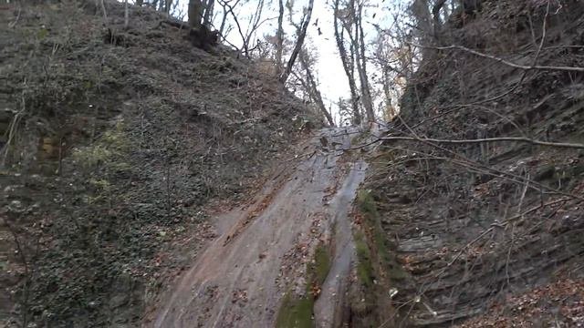 Водопад в щели Скупкова.п.Пшада