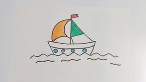 How to draw a ship. Как нарисовать корабль. Урок рисования для детей
