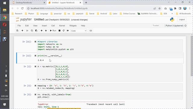 [Solved] Python Error |❗️TypeError: '_AxesStack' object is not callable | networkx graph library?♂