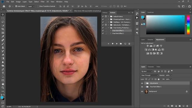 Free Painting Photoshop Actions for Designers and Photographers смотреть онлайн