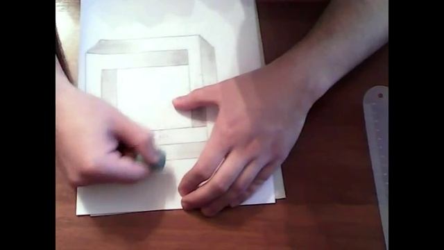 Как нарисовать 3D Рисунок "Невозможной квадрат" и как нарисовать подарок девушке смотреть онлайн