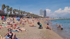 Barcelona Beach Walk Tour at Barceloneta Beach