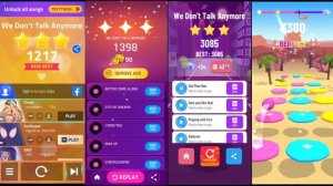 We Don't Talk Anymore - Magic Tiles 3 Vs Dancing Road Vs Hop Ball 3 Vs Color Hop 3D