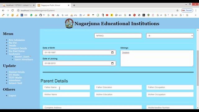 School Management System in PHP