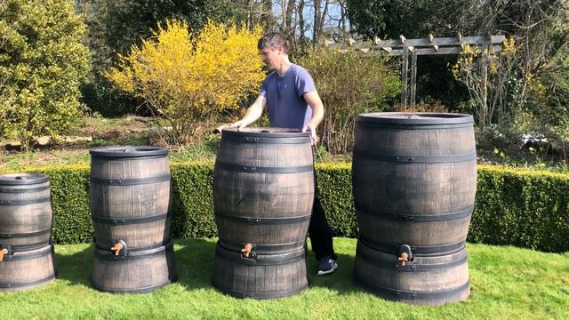 Roto Wood Effect Water Butt Barrels - 50L, 120L, 130L, 240L & 350 Litre смотреть онлайн