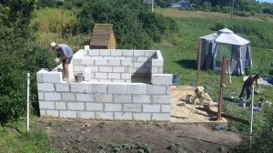 Кладка газоблока на клей за 1 день всех стены 240 шт 60х30х20