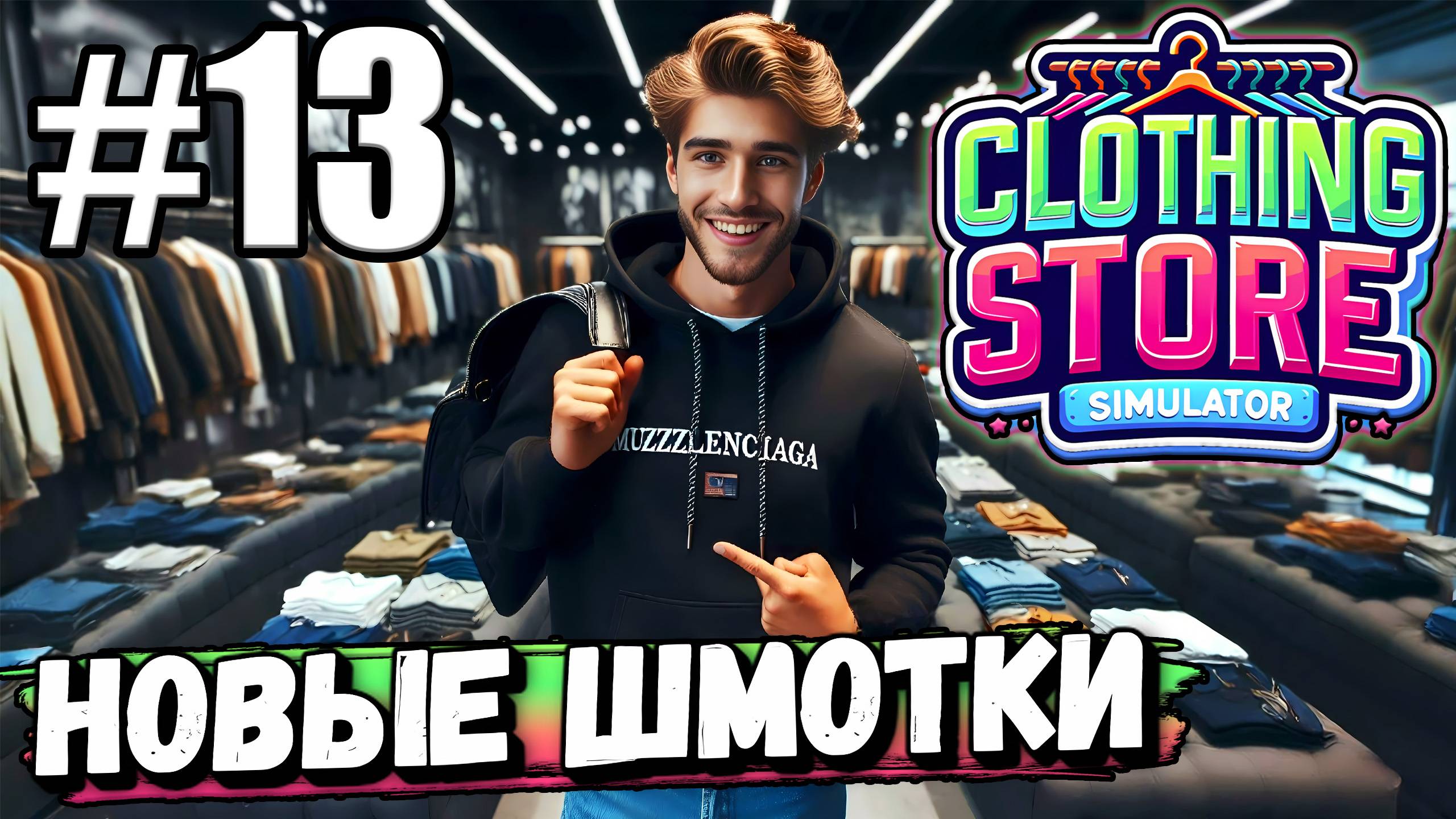 НОВЫЕ СТЕЛЛАЖИ И НОВЫЕ ШМОТКИ СОБСТВЕННОГО БРЕНДА В ► Clothing Store Simulator #13