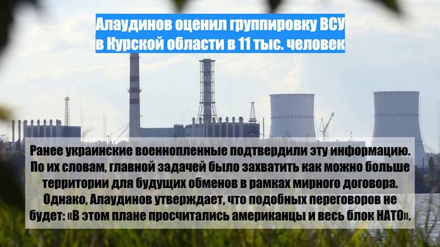 Алаудинов оценил группировку ВСУ в Курской области в 11 тыс. человек