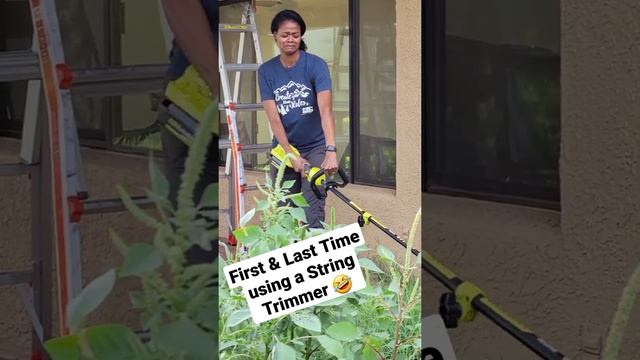 First & Last Time using a String Trimmer