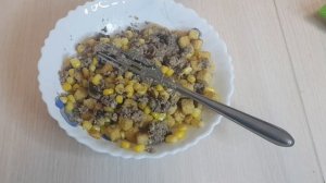 ШПРОТНЫЙ САЛАТ С СУХАРИКАМИ/МОЙ МИР
