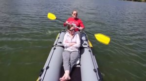Транцевая байдарка под мотором 6 л.с. | Transom kayak under 6 hp engine BOATHOUSE SPORT 685