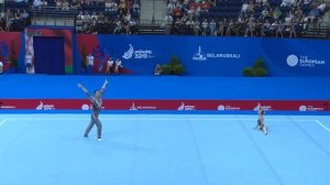 European Games 2019 Minsk- Beliakou Artur&Melnik Volha -Acrobatics Gymnastics,mixed pair - Balance?