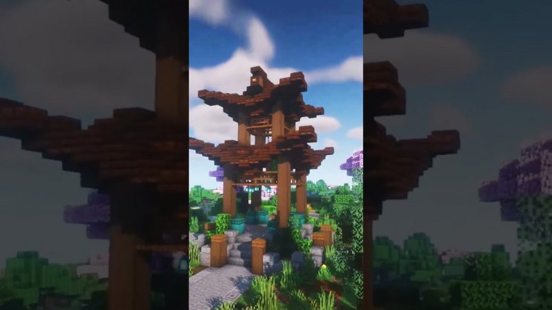 How to build a Japanese spawn in minecraft #minecraft #building #home