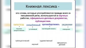 Употребление стилистически ограниченной лексики. Русский язык. 10 класс
