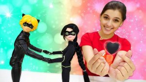 Маринетт из мультика про Леди Баг стала Леди Кот! Записка от Адриана под дверью куклы