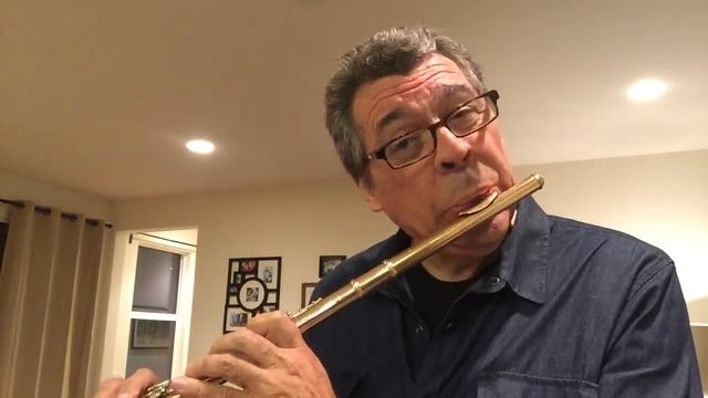 Steve Kujala plays Mahler 3rd trombone solo as flute exerci смотреть онлайн
