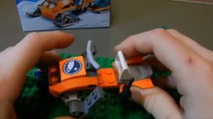 Обзор на Lego   city  Арктический снегоход