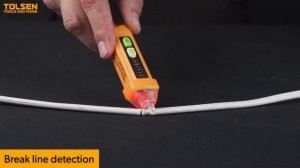 TOLSEN Non-contact AC Voltage Detector Pen with Adjustable Sensitivity Voltage Tester with LED 3811