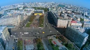 Москва с высоты птичьего полёта – Тверская улица