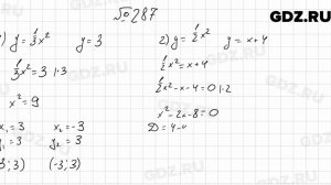 № 287 - Алгебра 9 класс Мерзляк