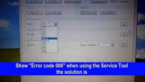 Service Tool Problem When Reset Canon Printer