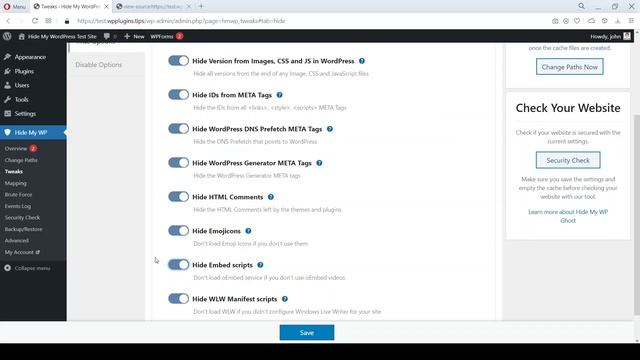 Ideal Hide My WP Ghost Settings - Best Practice