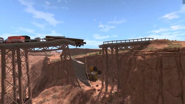 МОСТ ТРЕСНУЛ ПО ШВАМ! СМЕРТЕЛЬНАЯ ПЕРЕГРУЗКА | BeamNG.drive смотреть онлайн